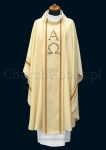 White monastic chasuble 2124