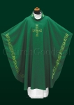 Green monastic chasuble 2111
