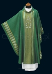 Green monastic chasuble 2124