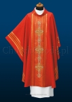 Red monastic chasuble 2125