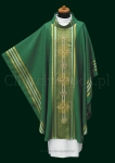 Green monastic chasuble 2125