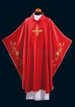 Red monastic chasuble 2073