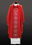 Red monastic chasuble 2105