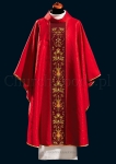 Red monastic chasuble 2076