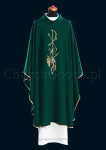 Green monastic chasuble 2062