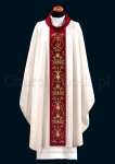 White monastic chasuble 2076