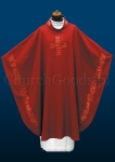 Red monastic chasuble 2111