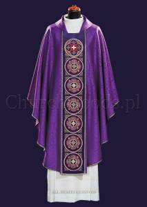 Purple gothic chasuble 1105