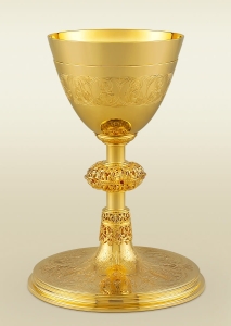 Church Chalice 178 with elaborate engravings, Twelve Apostles
