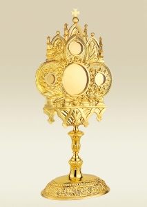 Neo-Gothic Reliquary 489 for four relics,  big 25 in