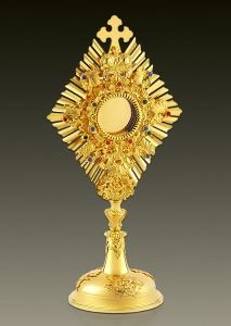 Reliquary 493 for large relics, colored stones, rich ornamentation