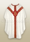 WHITE/RED - SEMI-GOTHIC LOW MASS SET