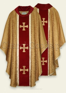Gold/red Gothic Chasuble